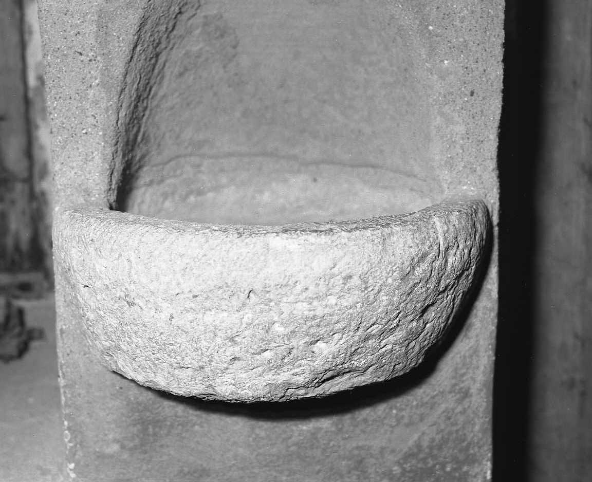 acquasantiera - bottega tosco-romagnola (terzo quarto sec. XIX)