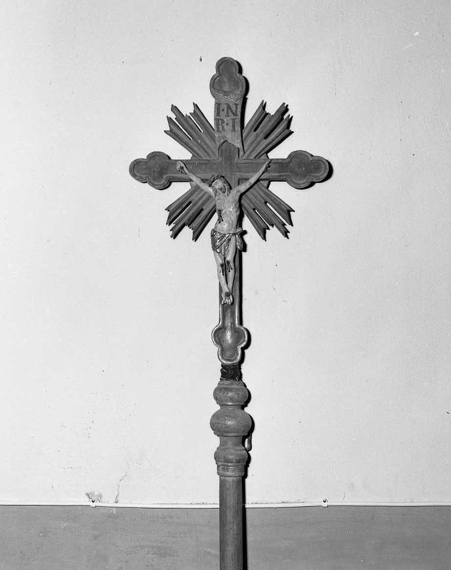 croce processionale - bottega romagnola (sec. XVIII)