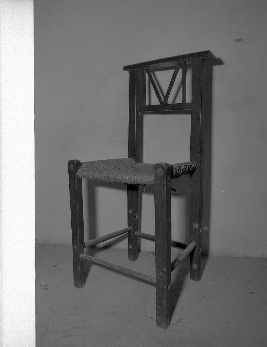 sedia - bottega tosco-romagnola (sec. XX)