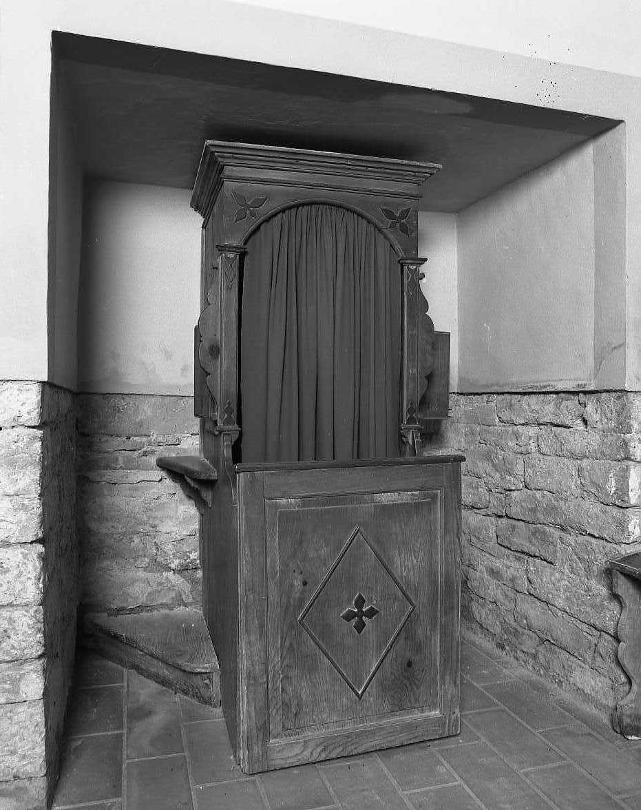 confessionale - bottega tosco-romagnola (secc. XIX/ XX)