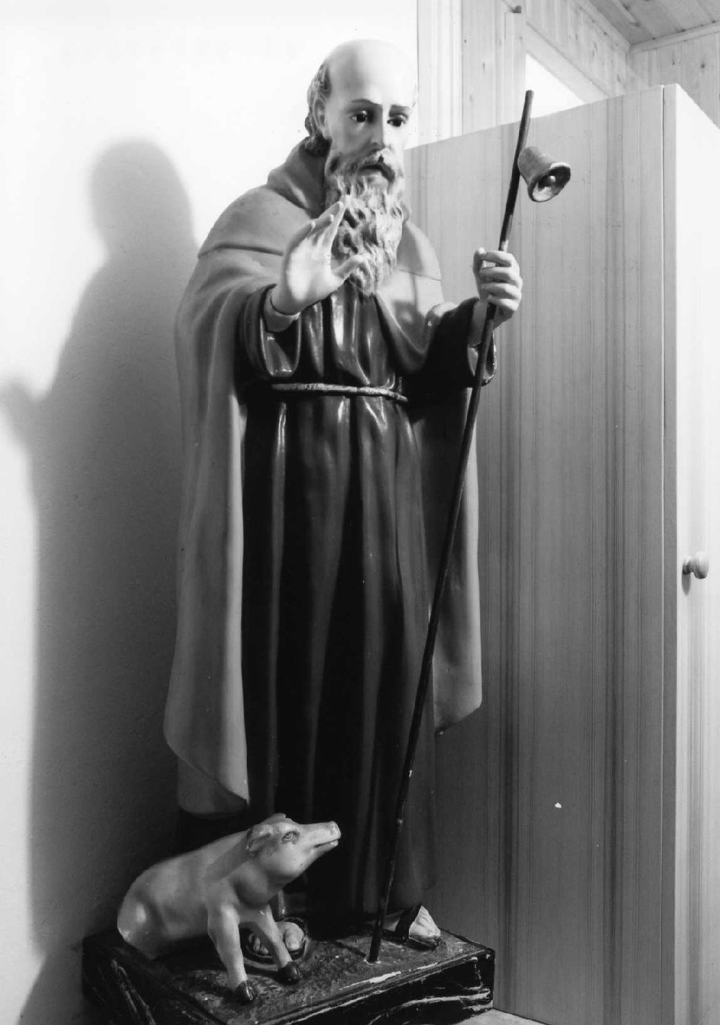 Sant'Antonio Abate (statua) - ambito romagnolo (prima metà sec. XX)