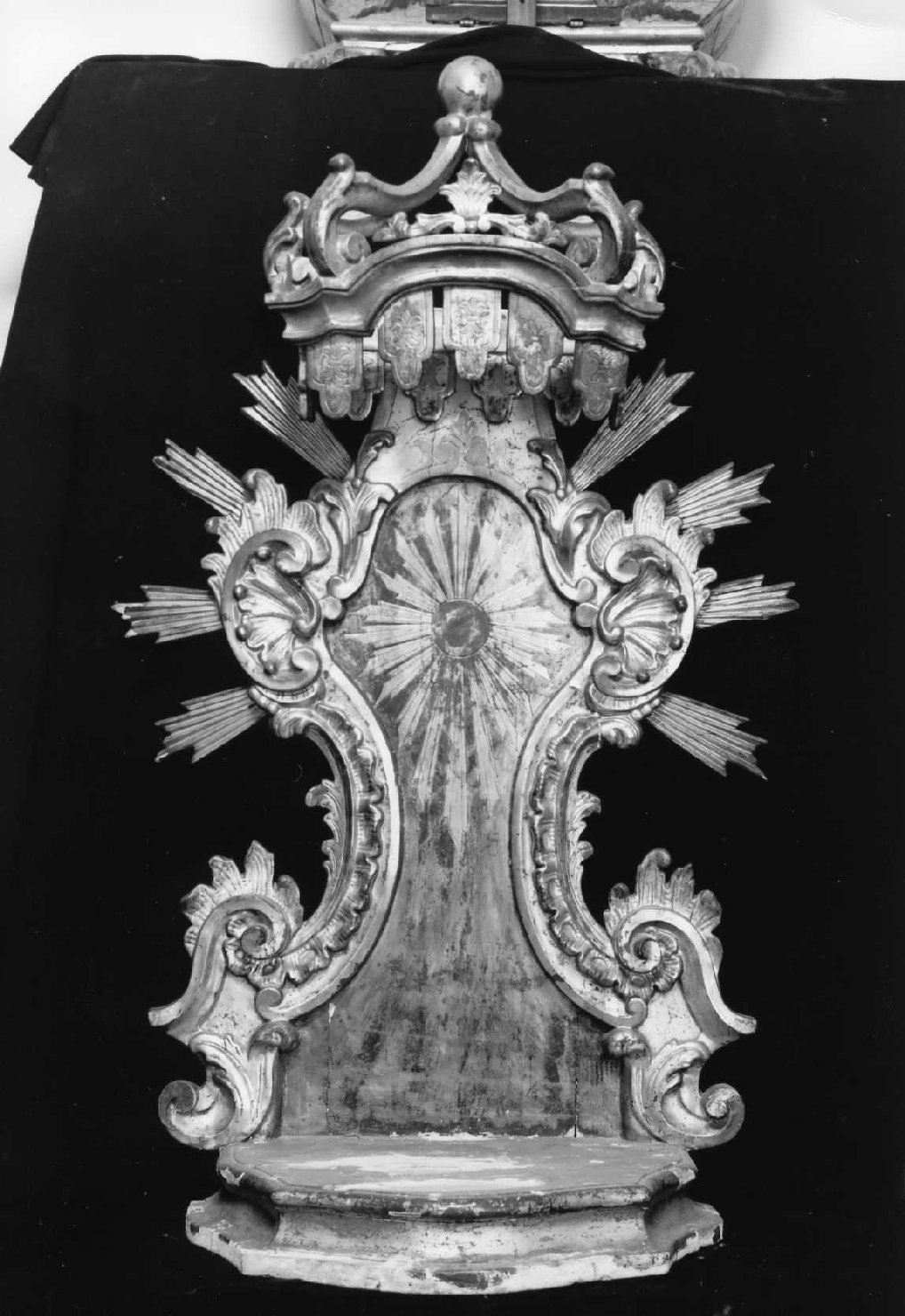 tronetto per esposizione eucaristica - manifattura tosco-romagnola (sec. XVIII)