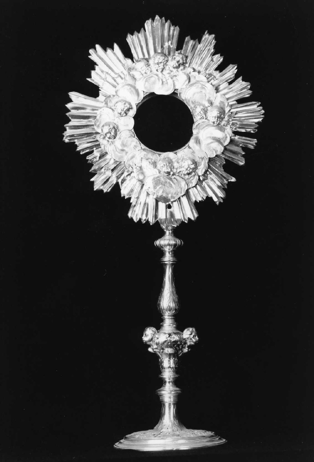 ostensorio - a raggiera - manifattura romagnola (sec. XIX)