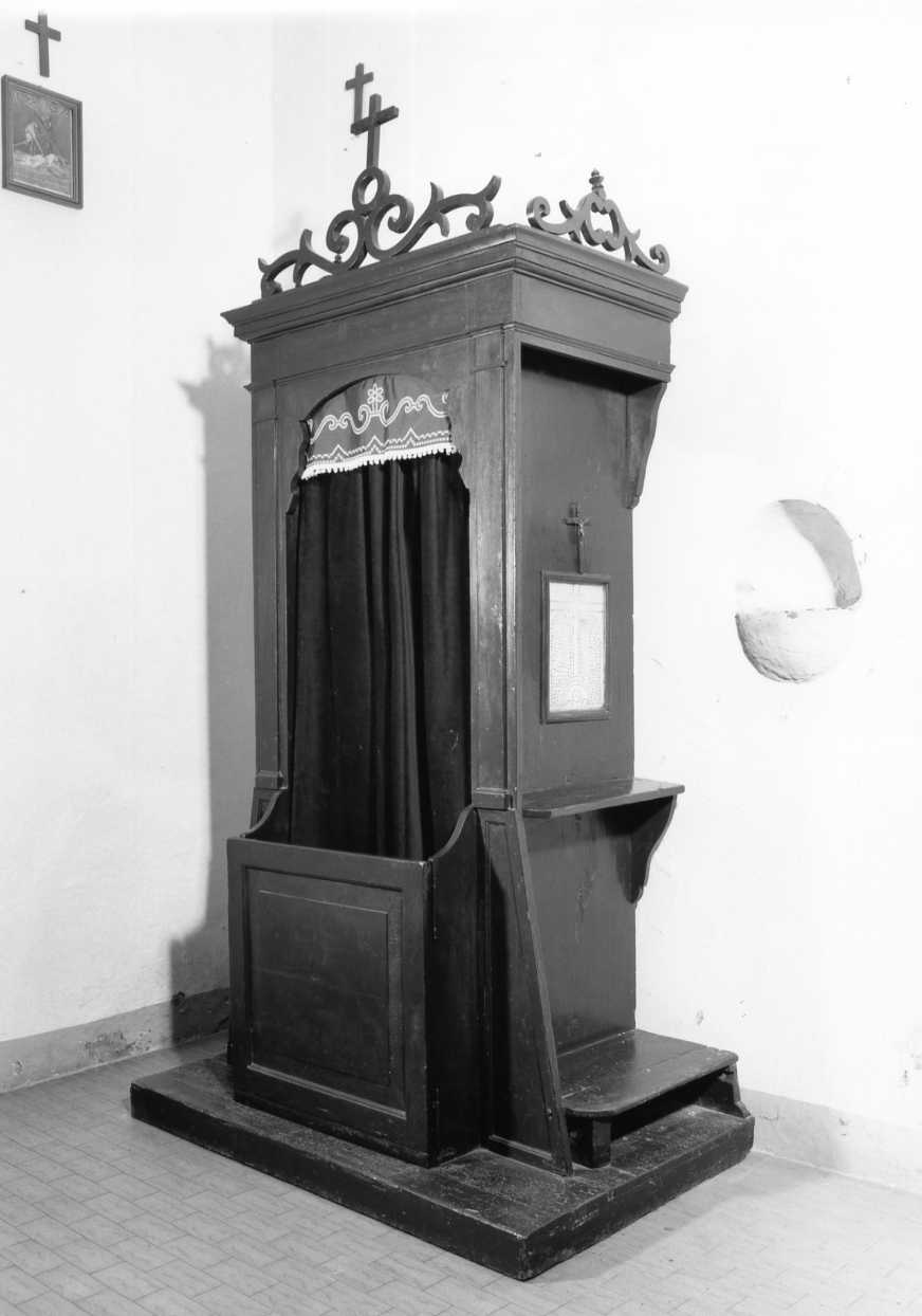 confessionale - produzione tosco-romagnola (fine sec. XIX)