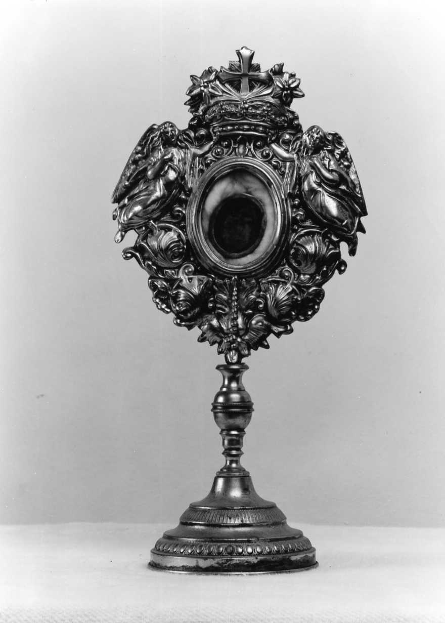reliquiario - a ostensorio - manifattura romagnola (fine sec. XIX)