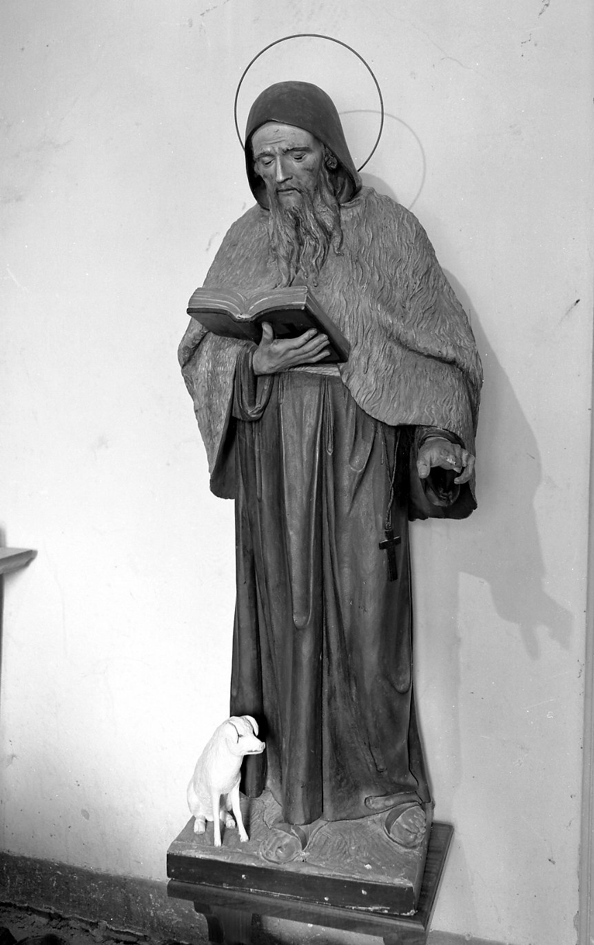 Sant'Antonio Abate (statua) - ambito tosco-romagnolo (seconda metà sec. XIX)