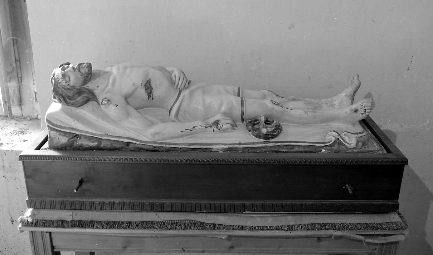 Cristo morto (scultura) - ambito romagnolo (seconda metà sec. XIX)
