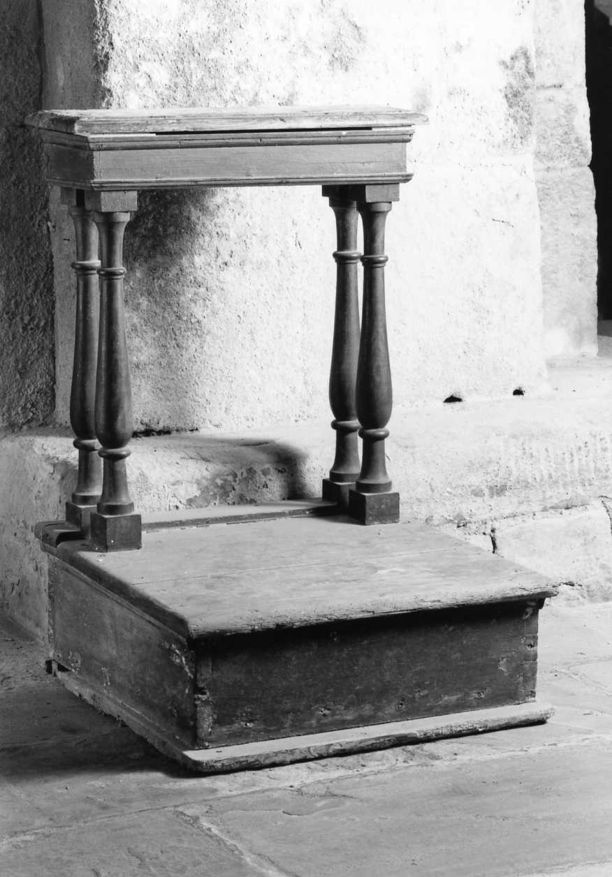 inginocchiatoio - produzione romagnola (fine/inizio secc. XIX/ XX)