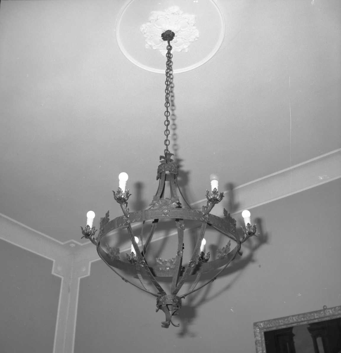 lampadario - ambito italiano (fine/inizio secc. XIX/ XX)