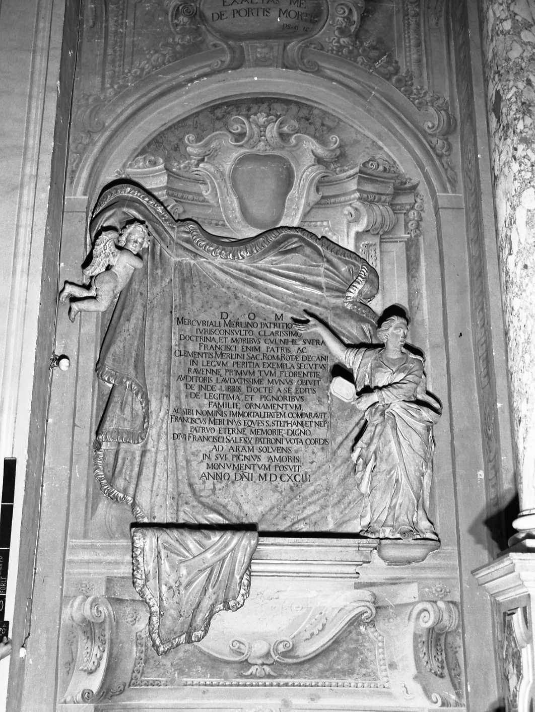 monumento funebre - ambito Italia centrale (fine sec. XVII)