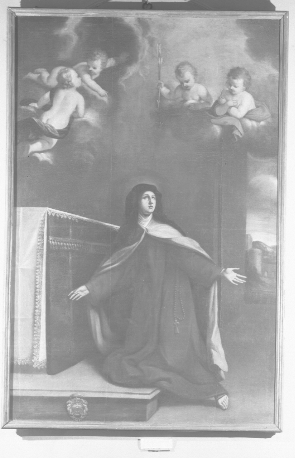 Santa Teresa d'Avila, Santa Teresa d'Avila (pala d'altare) di Galeppini Giuseppe Maria (attribuito) (metà sec. XVII)