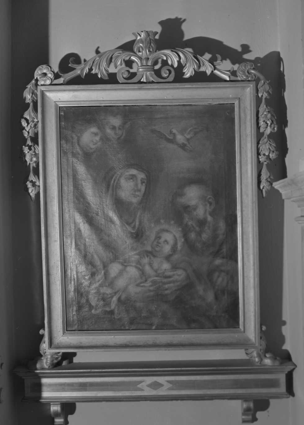 S. Anna, Maria Bambina e Gioacchino, Maria Vergine bambina con Sant'Anna e San Gioacchino (dipinto) di Marchetti Giuseppe (seconda metà sec. XVIII)