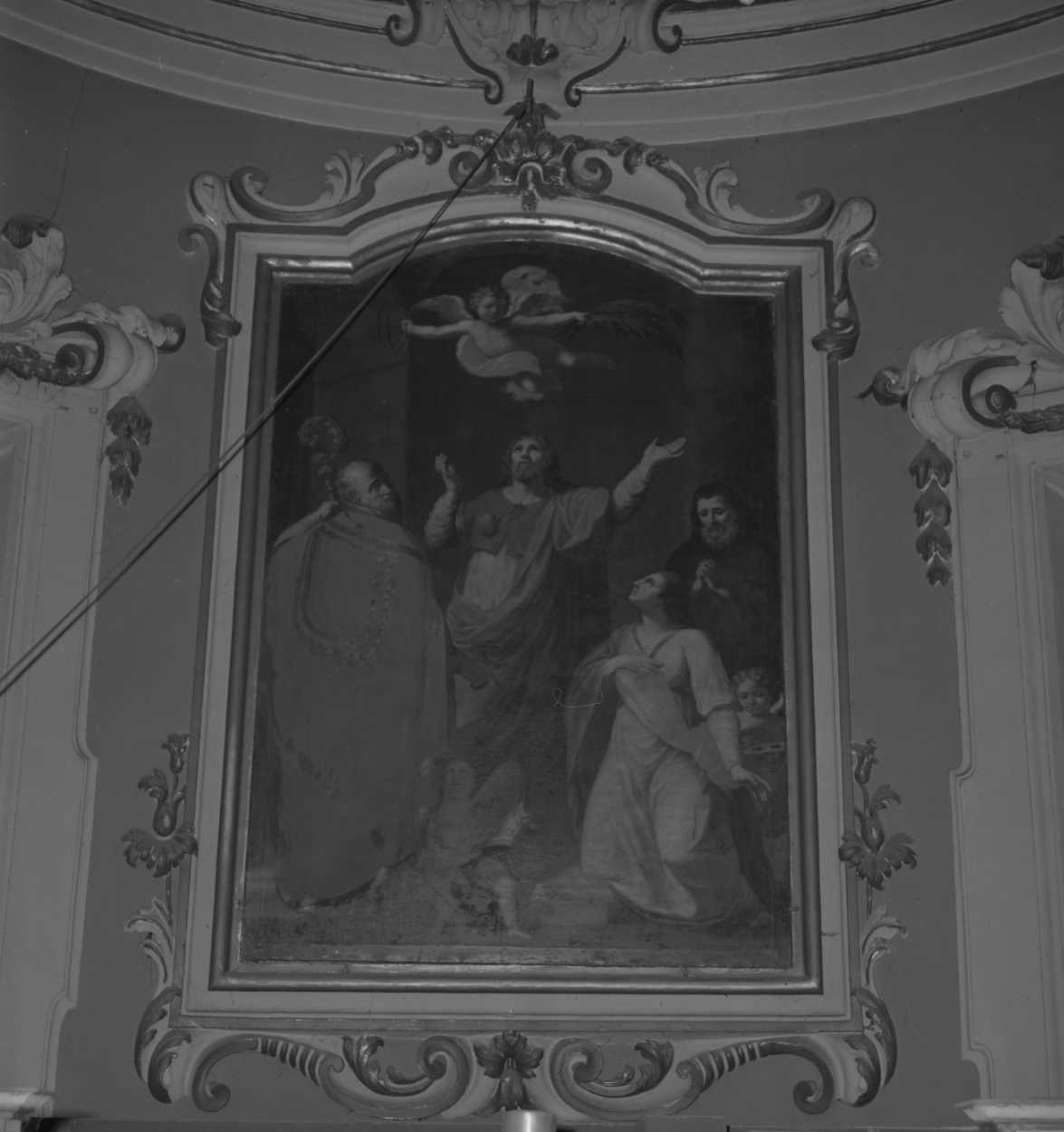 San Giacomo Apostolo, S. Francesco di Paola e S. Lucia, Santi (dipinto) di Alberi Francesco (inizio sec. XIX)