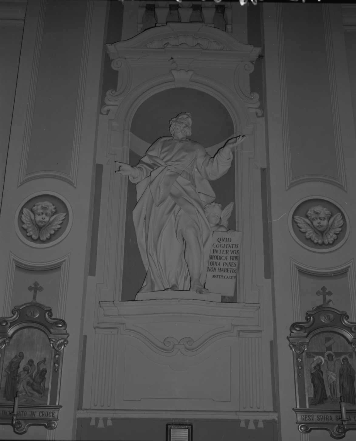 L'Evangalista Matteo, San Matteo Evangelista (scultura) di Trentanove Antonio (ultimo quarto sec. XVIII)