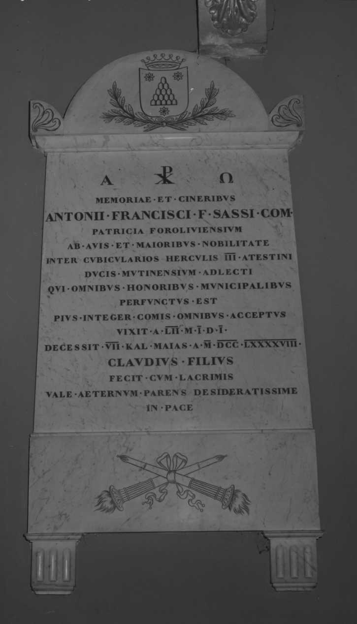 lapide - ambito romagnolo (fine sec. XVIII)