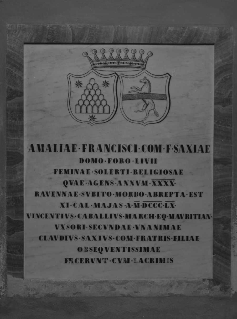 lapide - ambito romagnolo (metà sec. XIX)