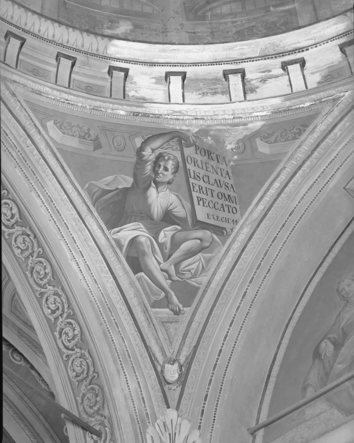 Il Profeta Ezechiele, profeti (dipinto, ciclo) di Modigliani Gianfrancesco (attribuito) (fine/inizio secc. XVI/ XVII)