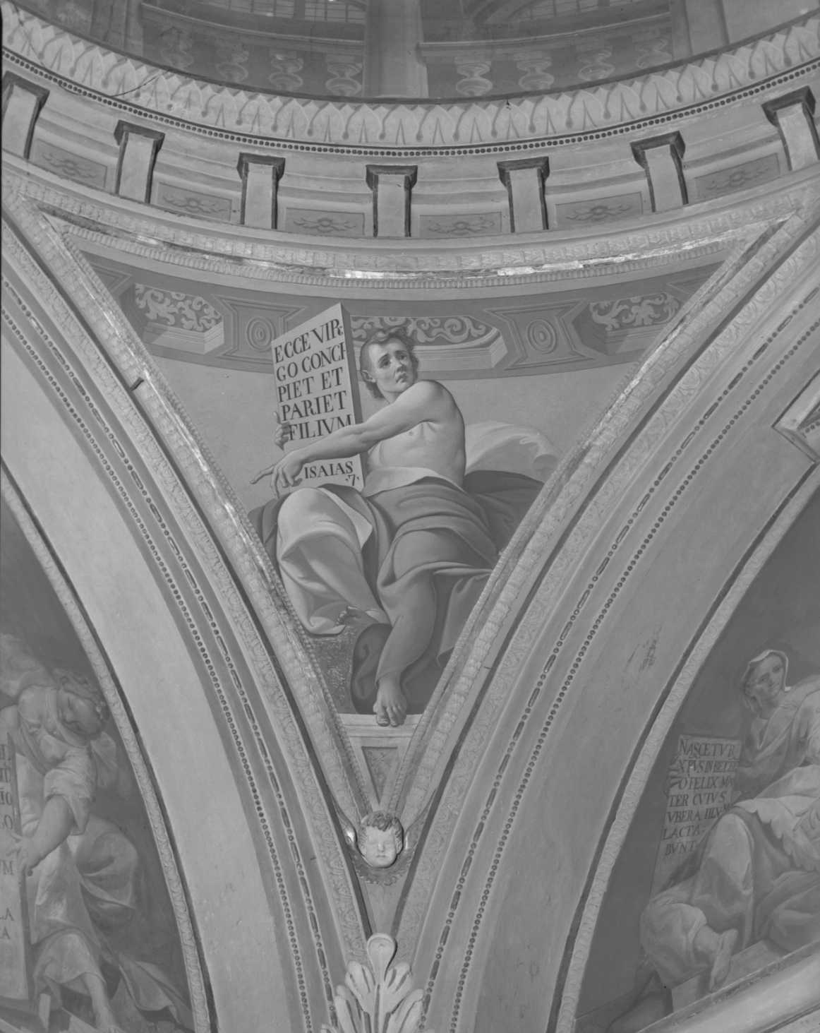 Il Profeta Isaia, profeti (dipinto, ciclo) di Modigliani Gianfrancesco (attribuito) (fine/inizio secc. XVI/ XVII)