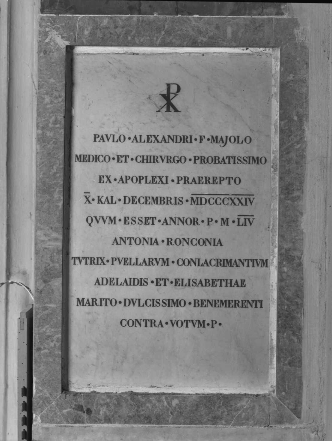 lapide - ambito forlivese (primo quarto sec. XIX)