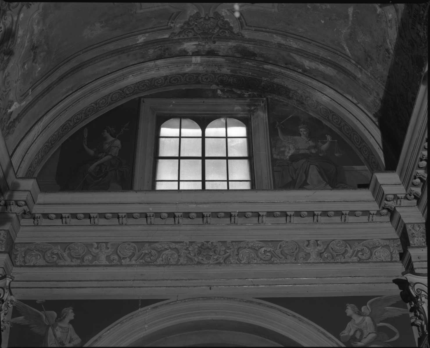Le allegorie delle virtu', allegoria della Virtù (dipinto, ciclo) di Randi Pompeo (terzo quarto sec. XIX)