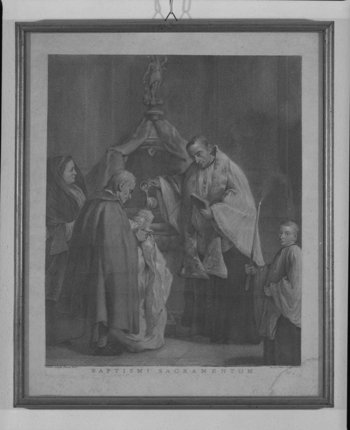 il Battesimo, sette sacramenti (incisione, ciclo) di Falca Pietro detto Pietro Longhi, Pitteri Marco Alvise (metà sec. XVIII)