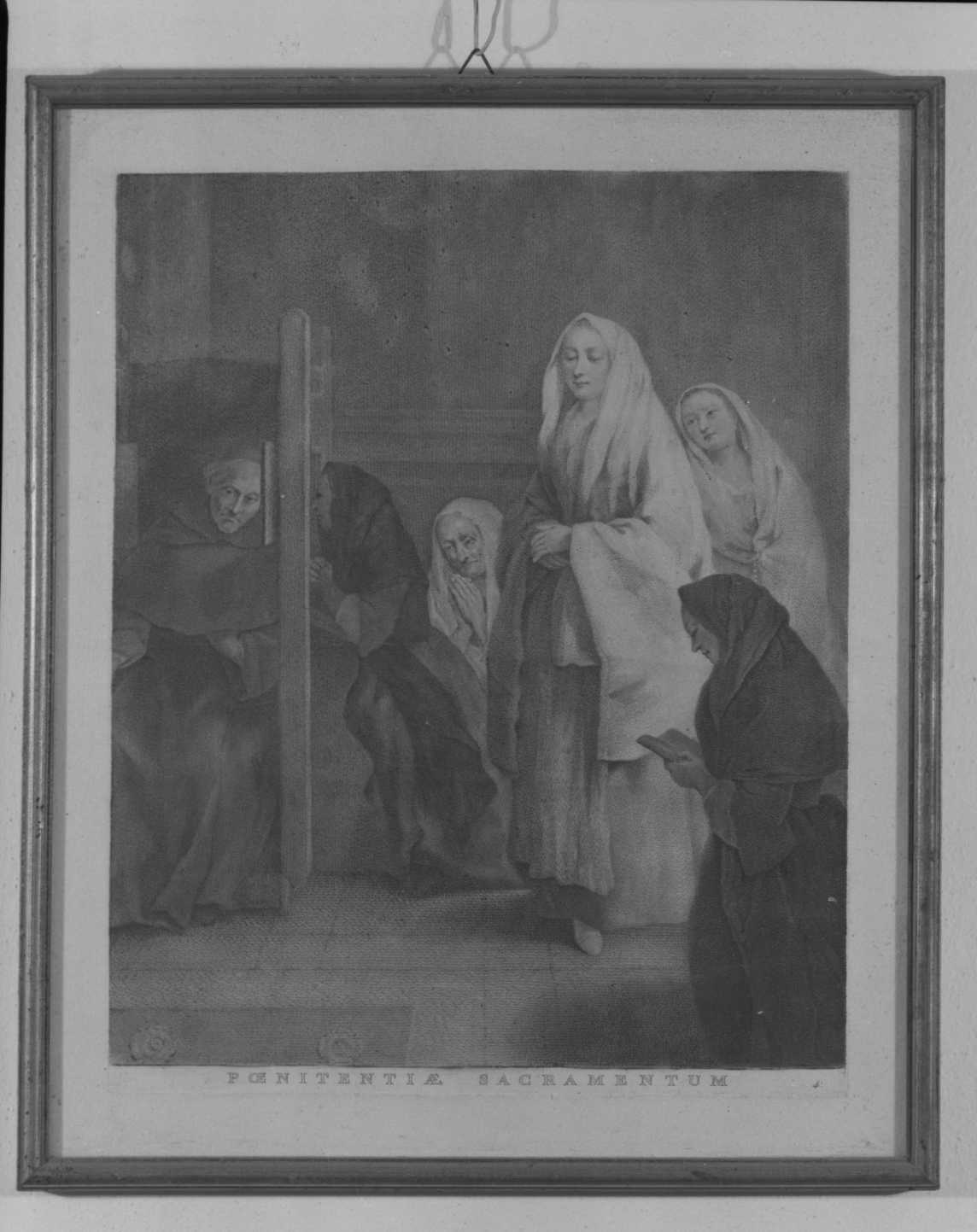 La Confessione, sette sacramenti (incisione, ciclo) di Falca Pietro detto Pietro Longhi, Pitteri Marco Alvise (metà sec. XVIII)