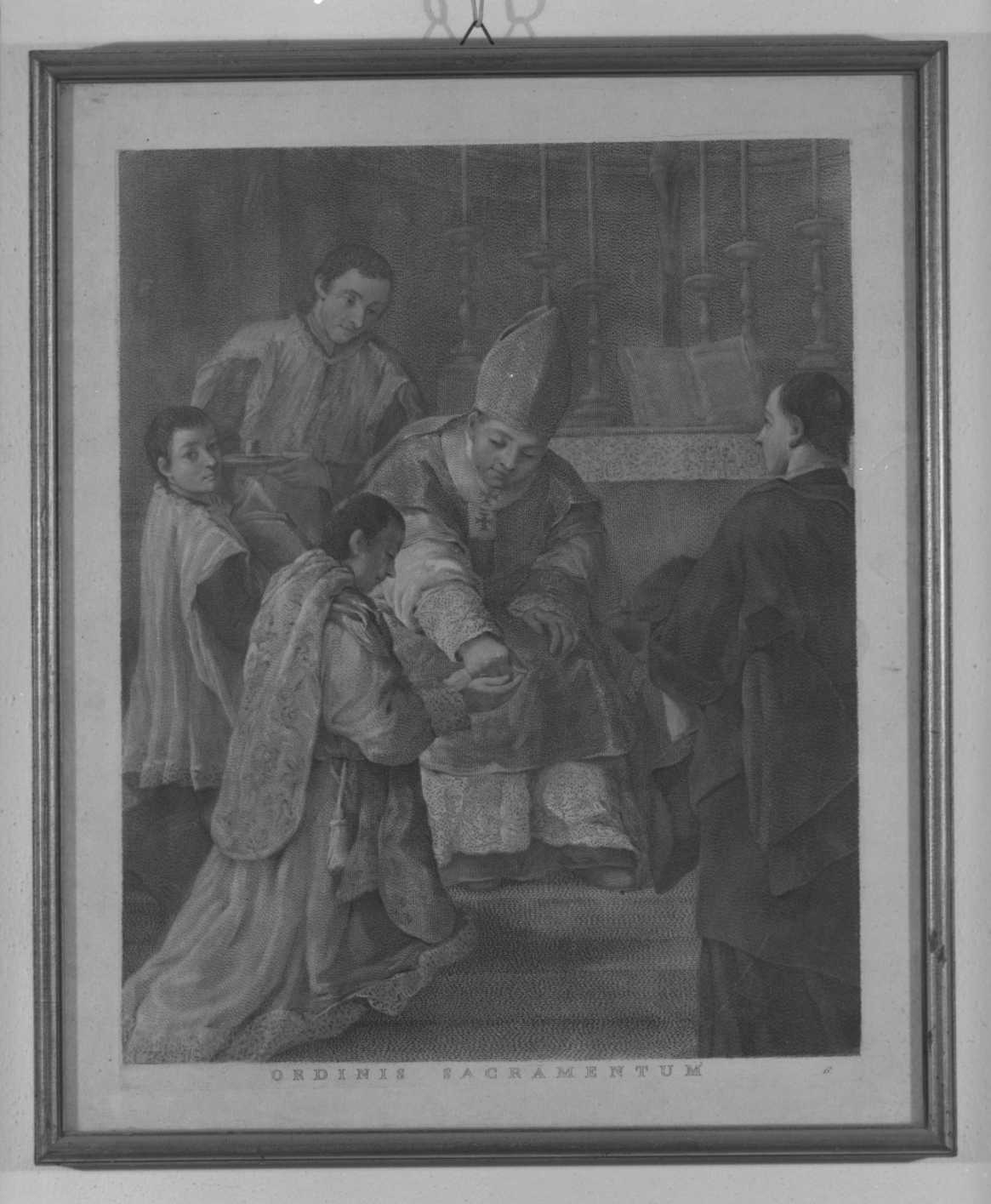 L'Ordinazione, sette sacramenti (incisione, ciclo) di Falca Pietro detto Pietro Longhi, Pitteri Marco Alvise (metà sec. XVIII)