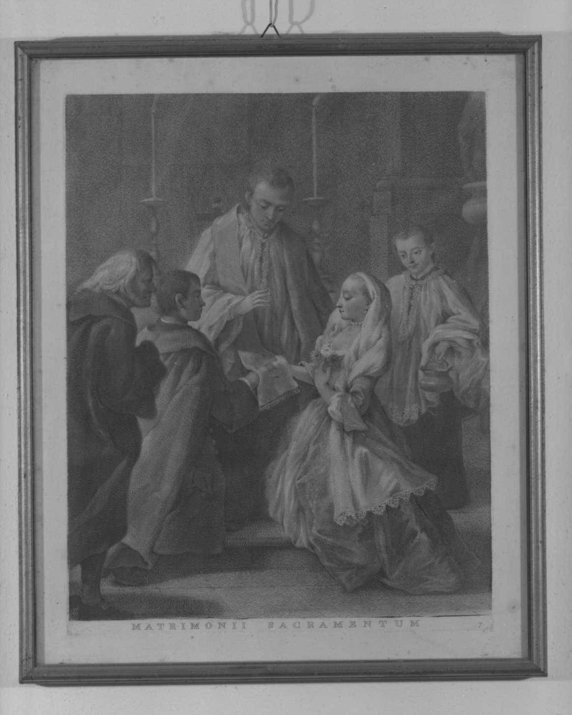 Il Matrimonio, sette sacramenti (incisione, ciclo) di Falca Pietro detto Pietro Longhi, Pitteri Marco Alvise (metà sec. XVIII)