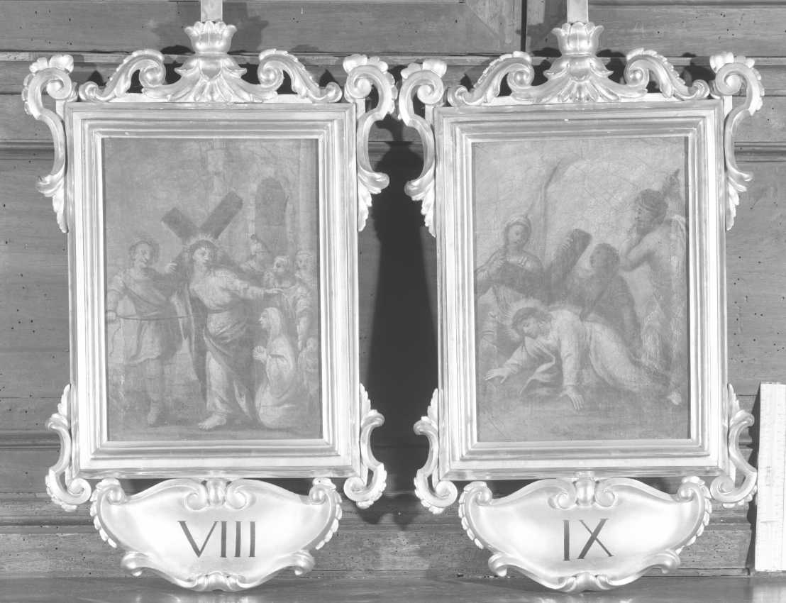 Via Crucis, stazioni della via crucis (dipinto, serie) - ambito romagnolo (primo quarto sec. XIX)