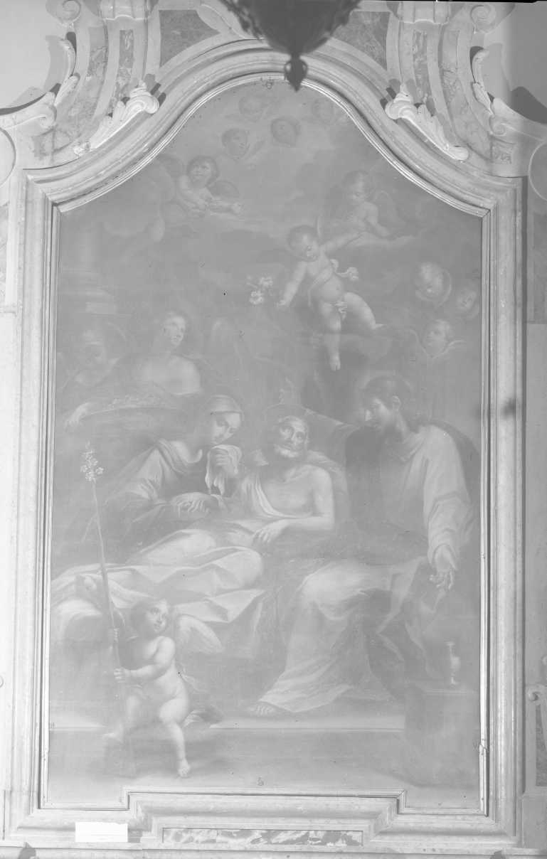 La morte di San Giuseppe, morte di San Giuseppe (pala d'altare) di Fanzaresi Antonio (metà sec. XVIII)