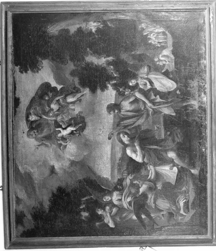 battesimo di Cristo (dipinto) di Barbiani Giovanni Battista (attribuito) (sec. XVII)