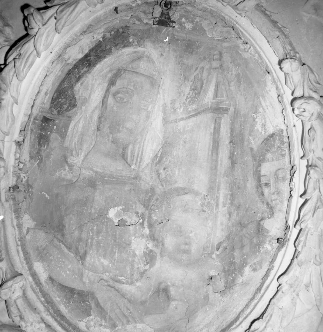 Madonna con Bambino (dipinto, frammento) - ambito romagnolo (sec. XVI)