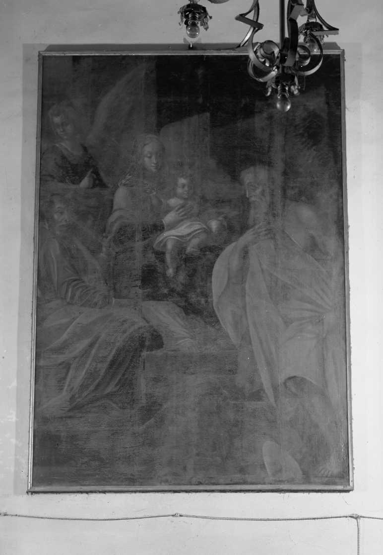 Madonna con Bambino tra San Girolamo e San Giuseppe (dipinto) - ambito romagnolo (prima metà sec. XVII)