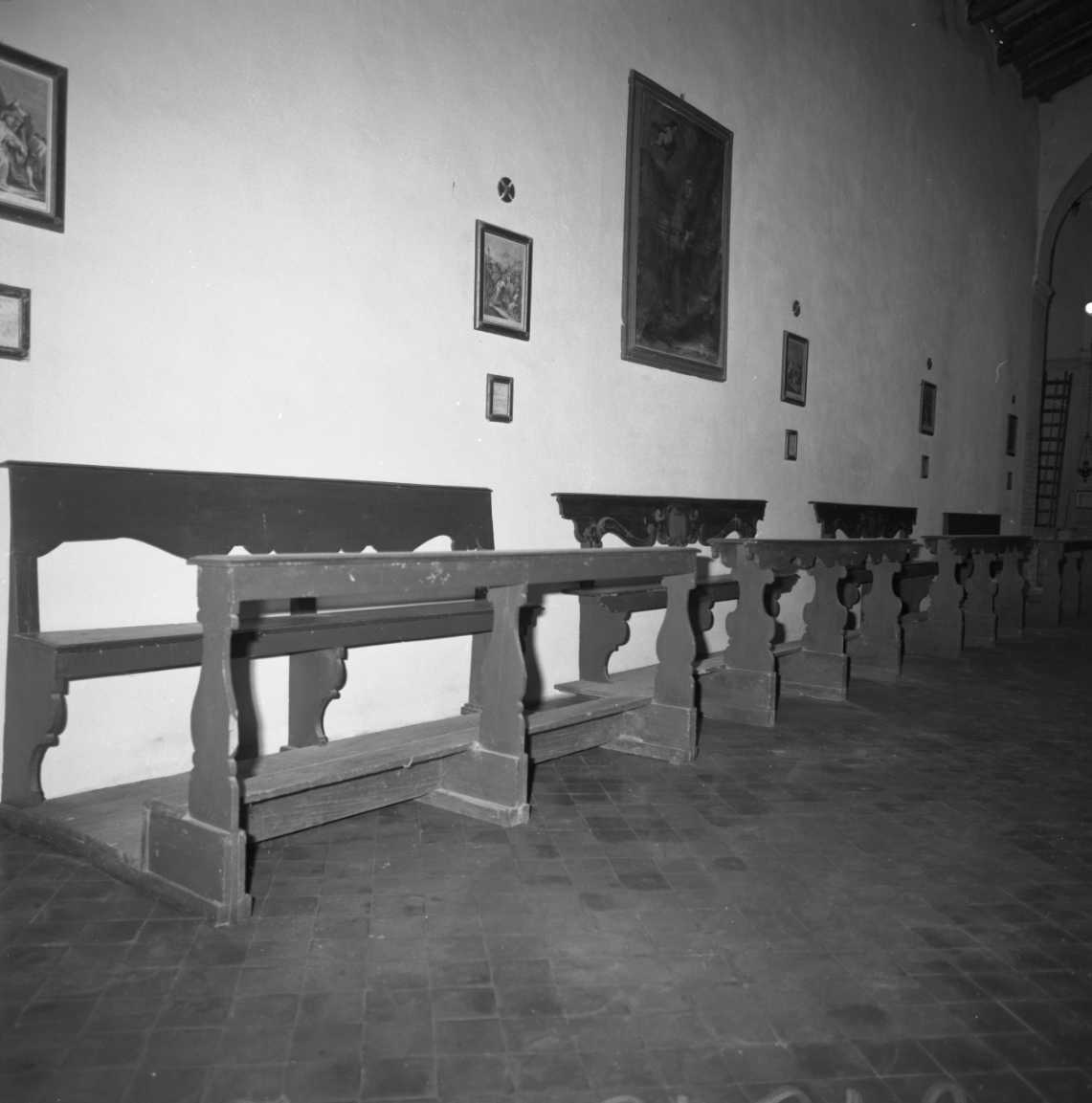 panca con inginocchiatoio, coppia - bottega romagnola (sec. XVIII)