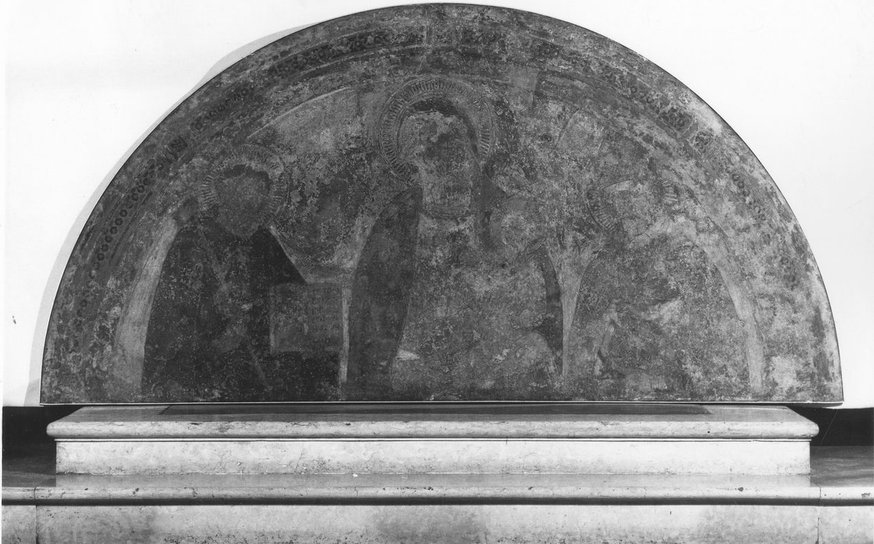 Madonna con Bambino, San Benedetto e San Sisto Papa (dipinto) di Scannabecchi Lippo detto Lippo di Dalmasio (seconda metà sec. XIV)