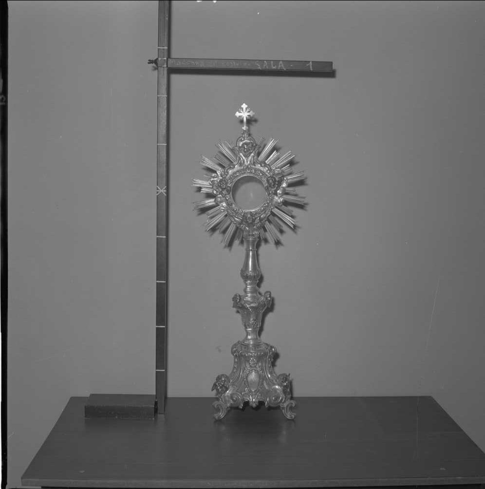 ostensorio - a raggiera - bottega emiliano-romagnola (sec. XVIII)