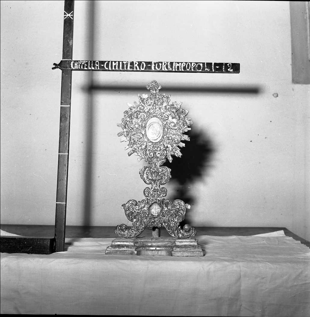 reliquiario - a ostensorio - bottega romagnola (sec. XVIII)