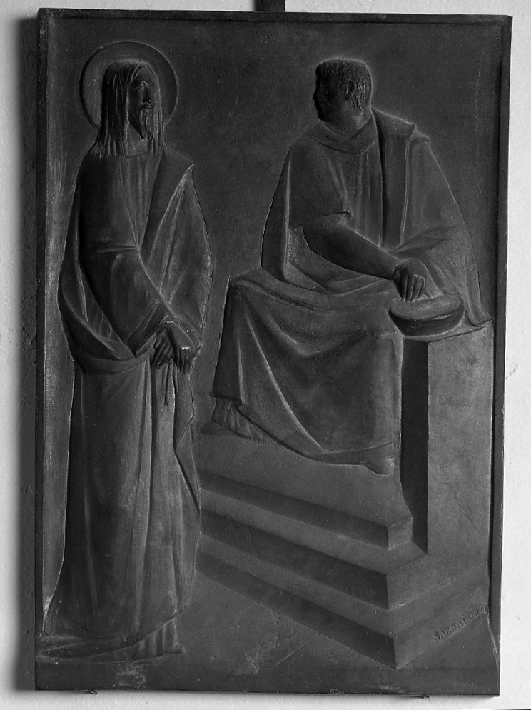 stazioni della via crucis (Via Crucis, ciclo) di Sabbatani Angelo (sec. XX)