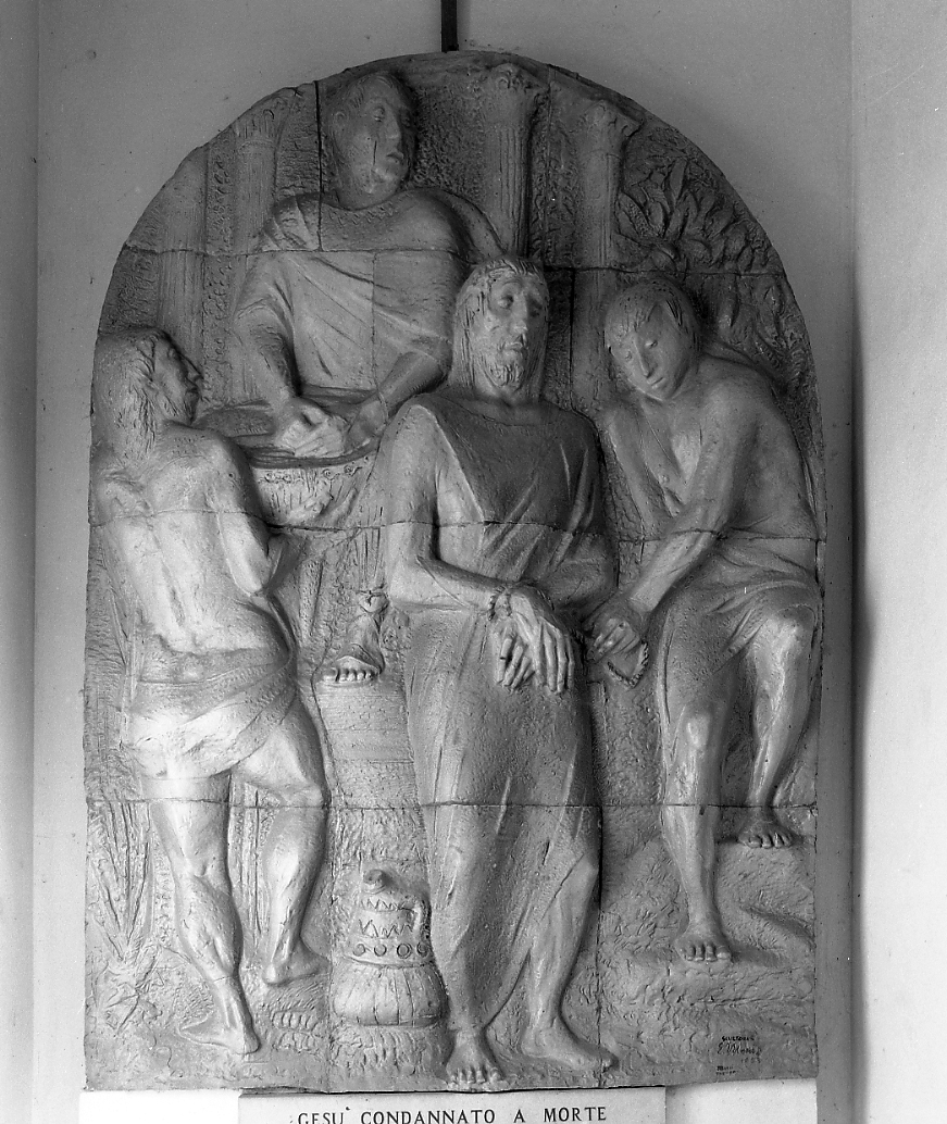 stazioni della via crucis (Via Crucis, ciclo) di Morri Elio (sec. XX)