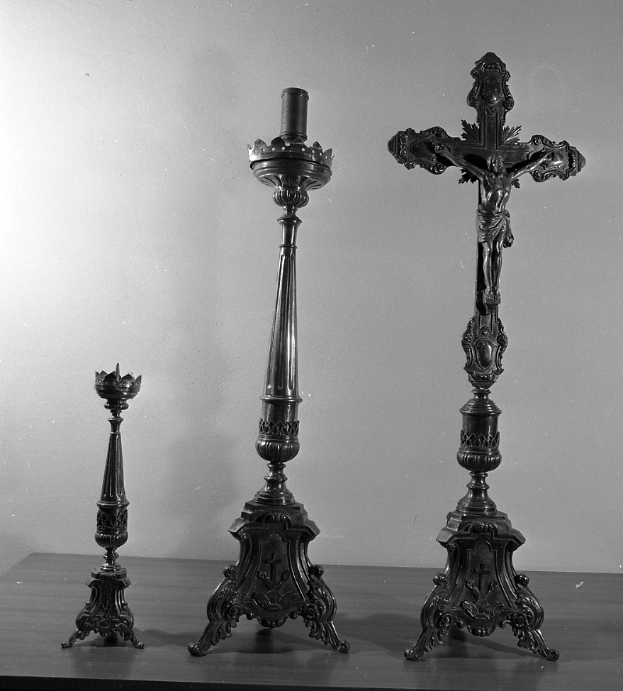 candeliere d'altare - manifattura italiana (fine sec. XVIII)