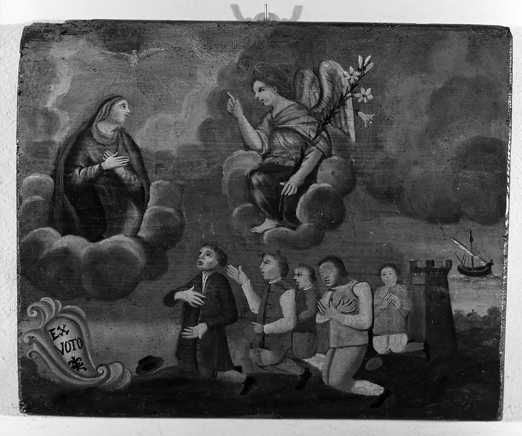 miracolo della Madonna (ex voto) - ambito riminese (metà sec. XVIII)