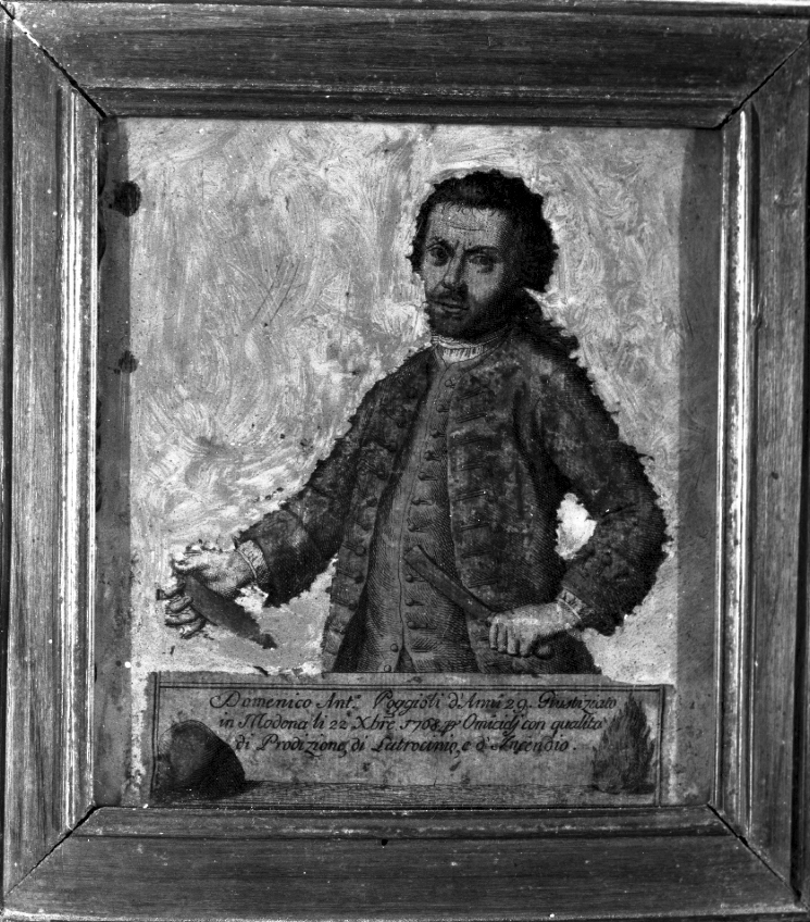 ritratto di Antonio Domenico Poggioli, ritratto d'uomo (dipinto) - ambito romagnolo (sec. XVIII)