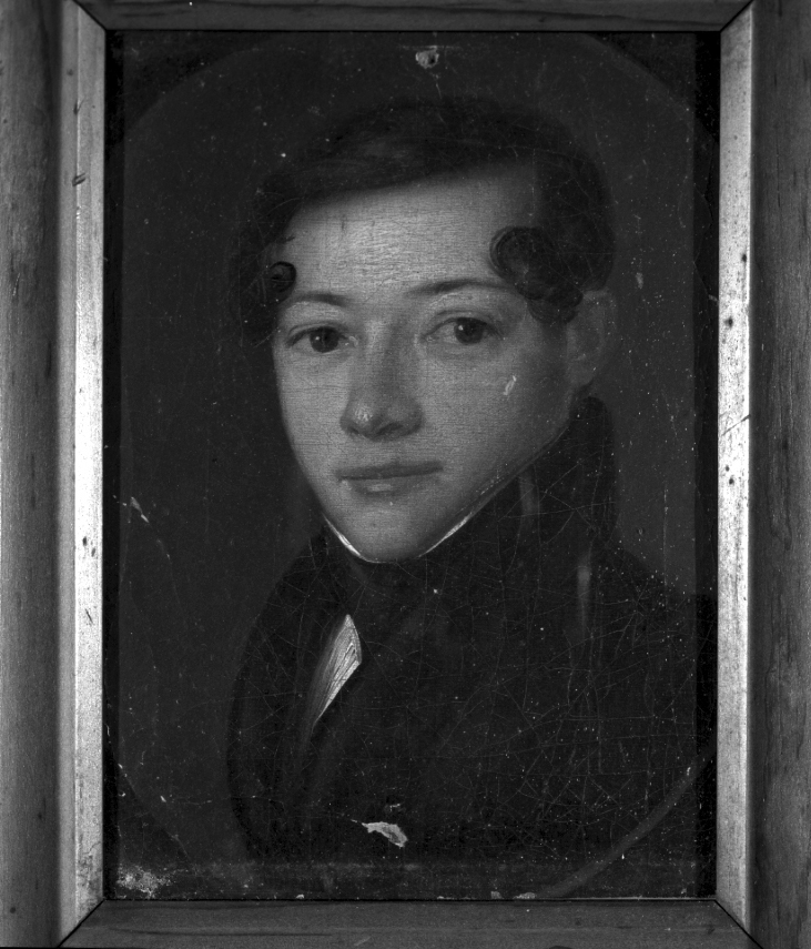 ritratto d'uomo (dipinto) - ambito italiano (seconda metà sec. XIX)