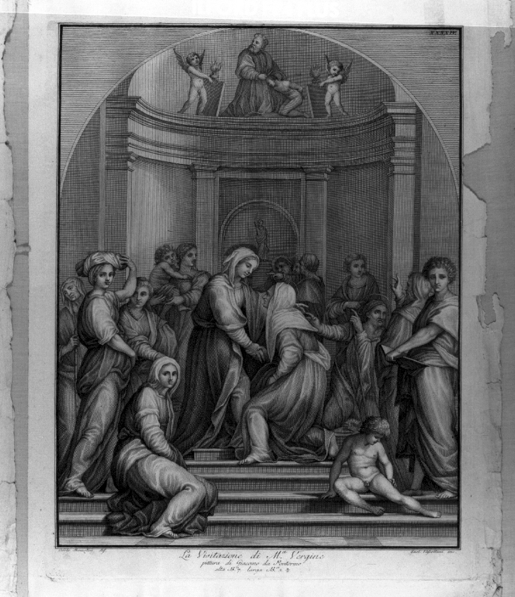 visitazione (dipinto) di Vascellini Gaetano (sec. XVIII)