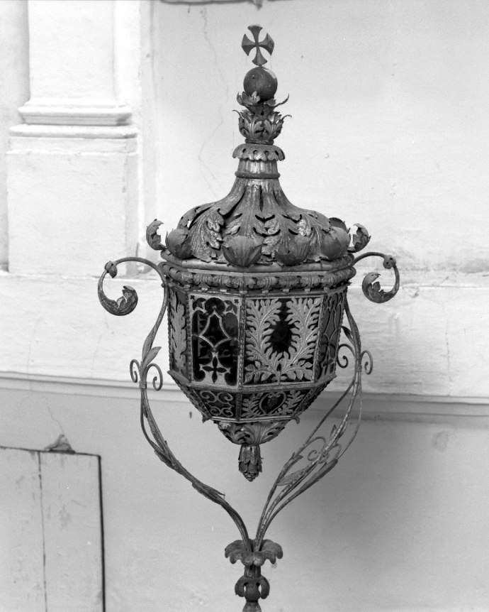 lanterna processionale - manifattura romagnola (secc. XVIII/ XIX)