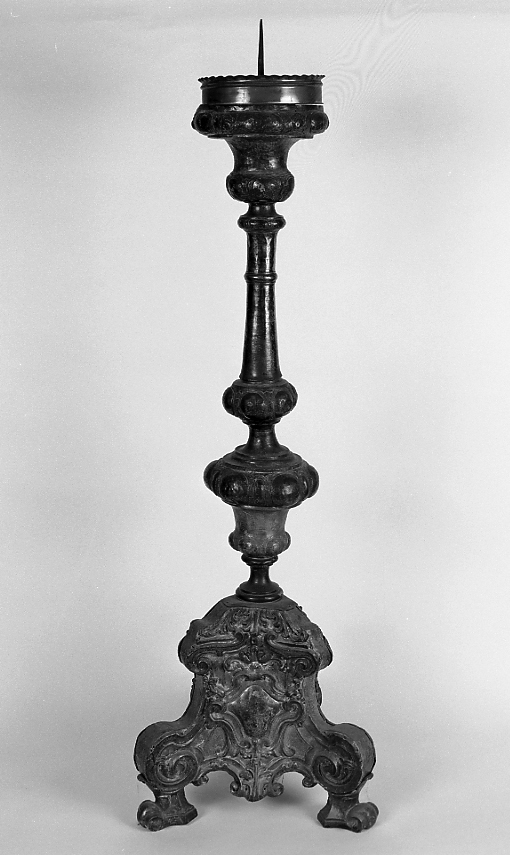 candeliere d'altare - manifattura romagnola (sec. XVII)