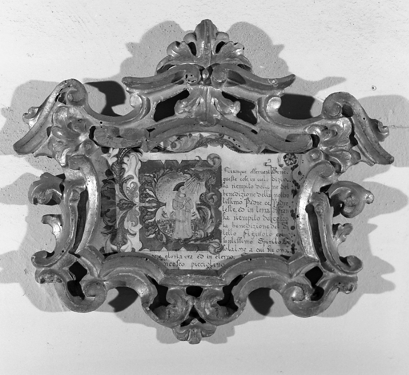 cartagloria, elemento d'insieme - manifattura romagnola (sec. XVIII)