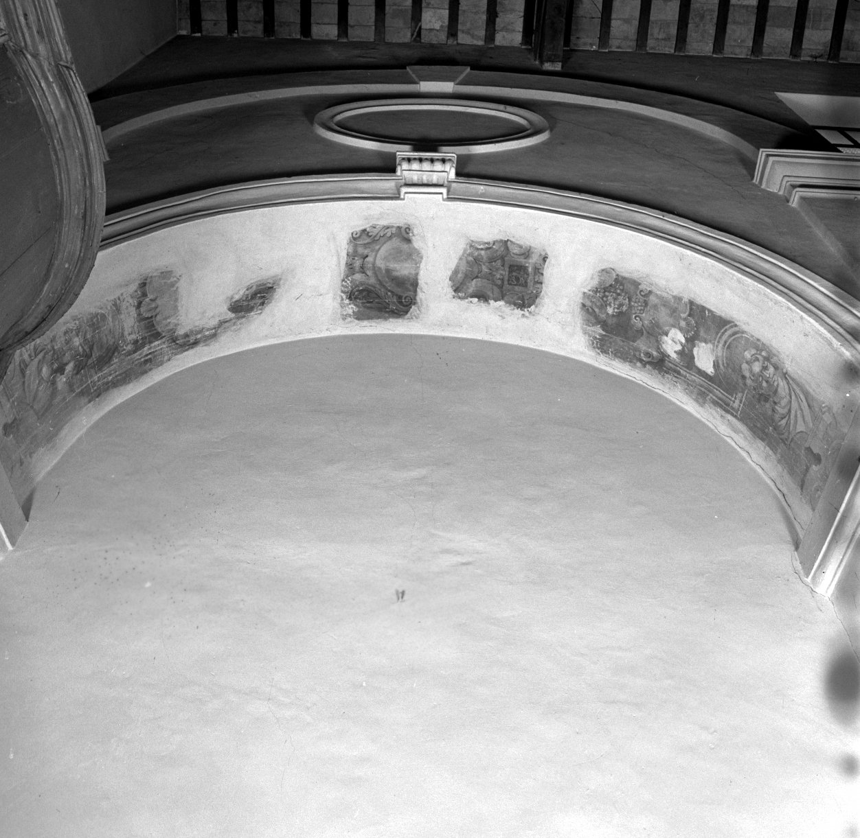 motivi decorativi vegetali (dipinto) - ambito romagnolo (?) (sec. XVII)