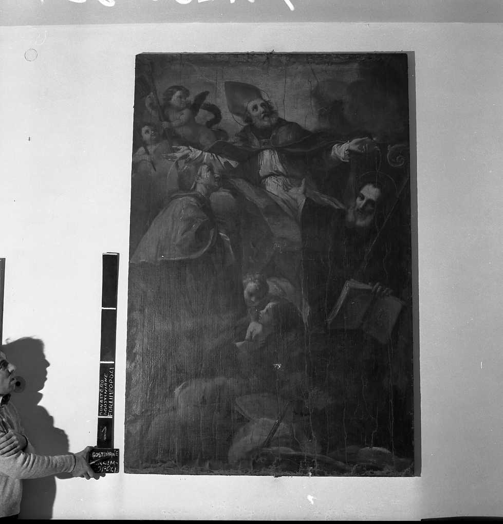 gloria di Sant'Agostino (dipinto) - ambito bolognese (sec. XVII)