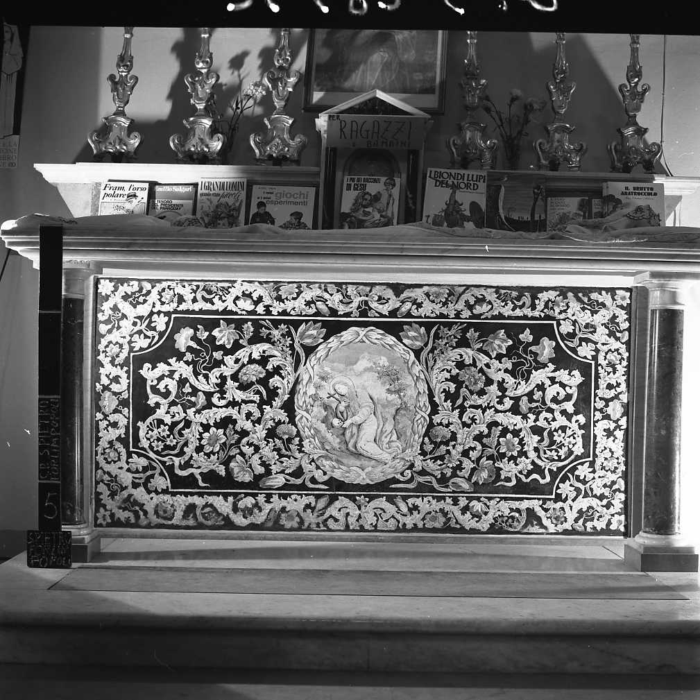 paliotto - a pannello piano - bottega carpigiana (secc. XVII/ XVIII)